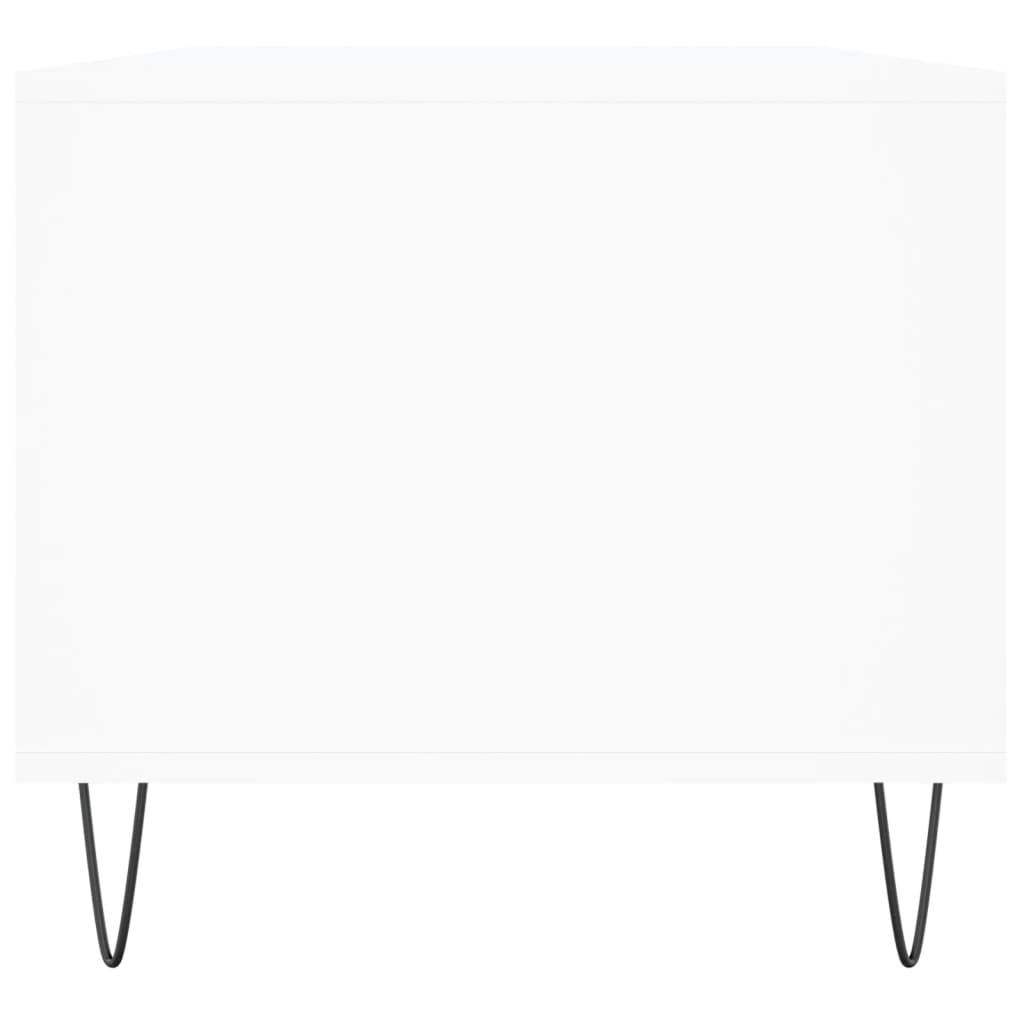 Salongbord Sofabord Hvit 90x49x45 cm