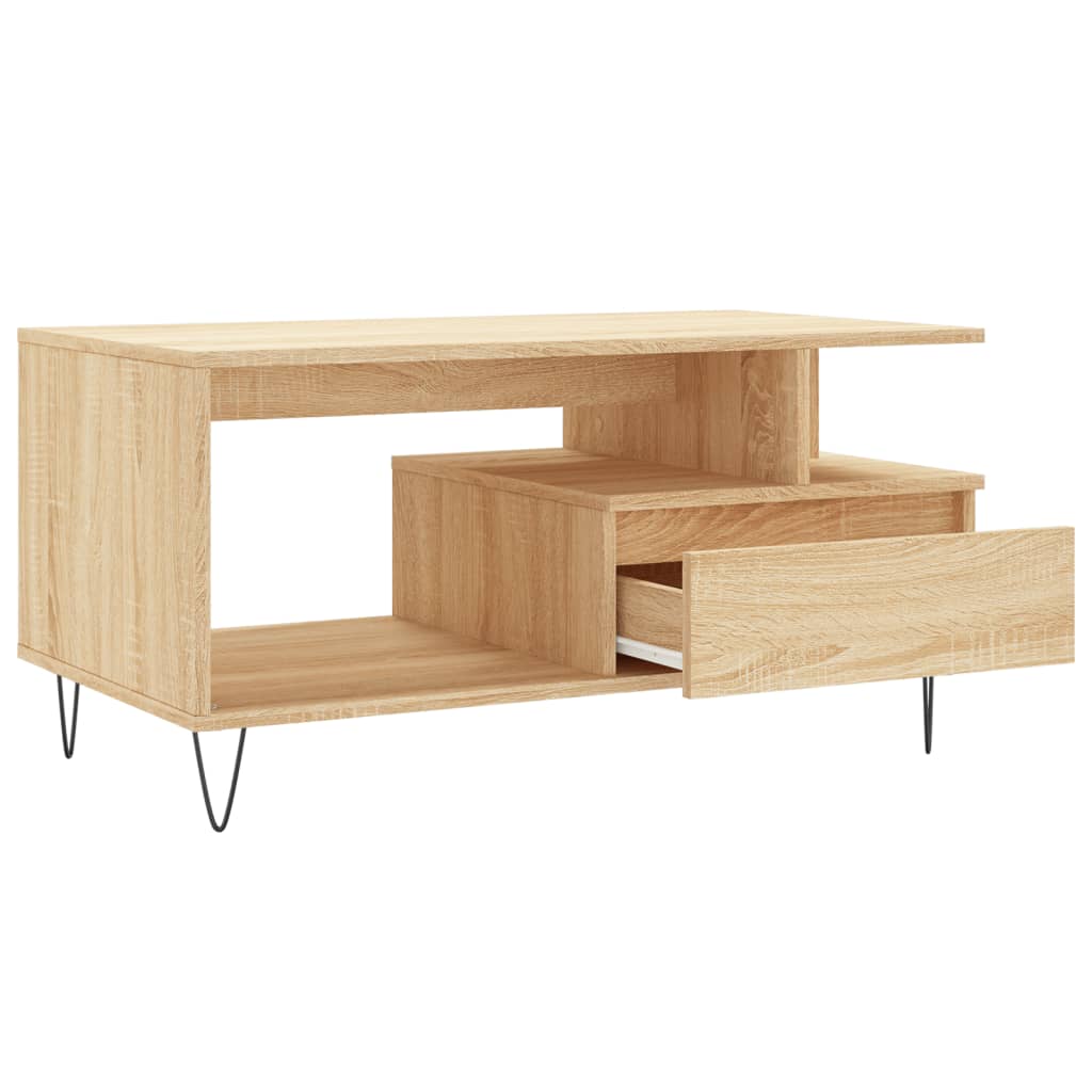 Salongbord Sofabord Sonoma Eik 90x49x45 cm