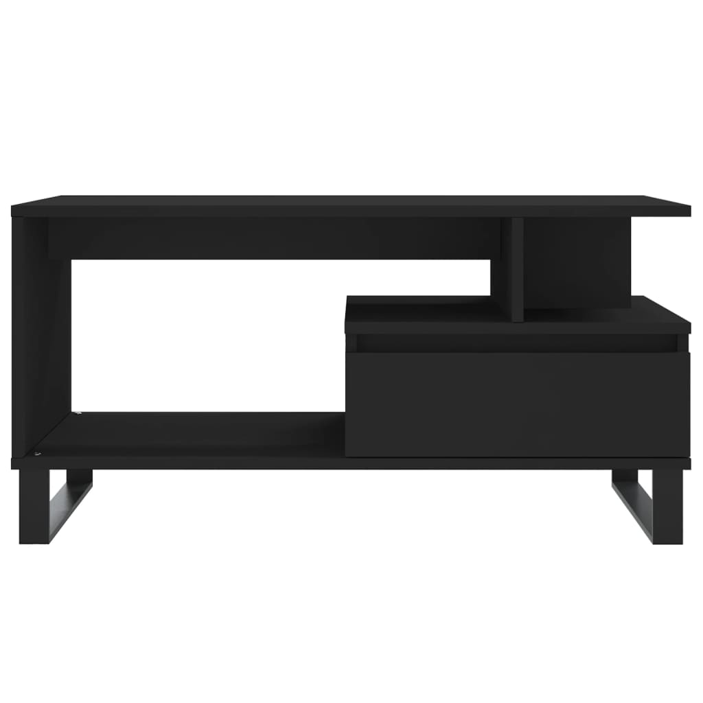 Salongbord Sofabord Svart 90x49x45 cm