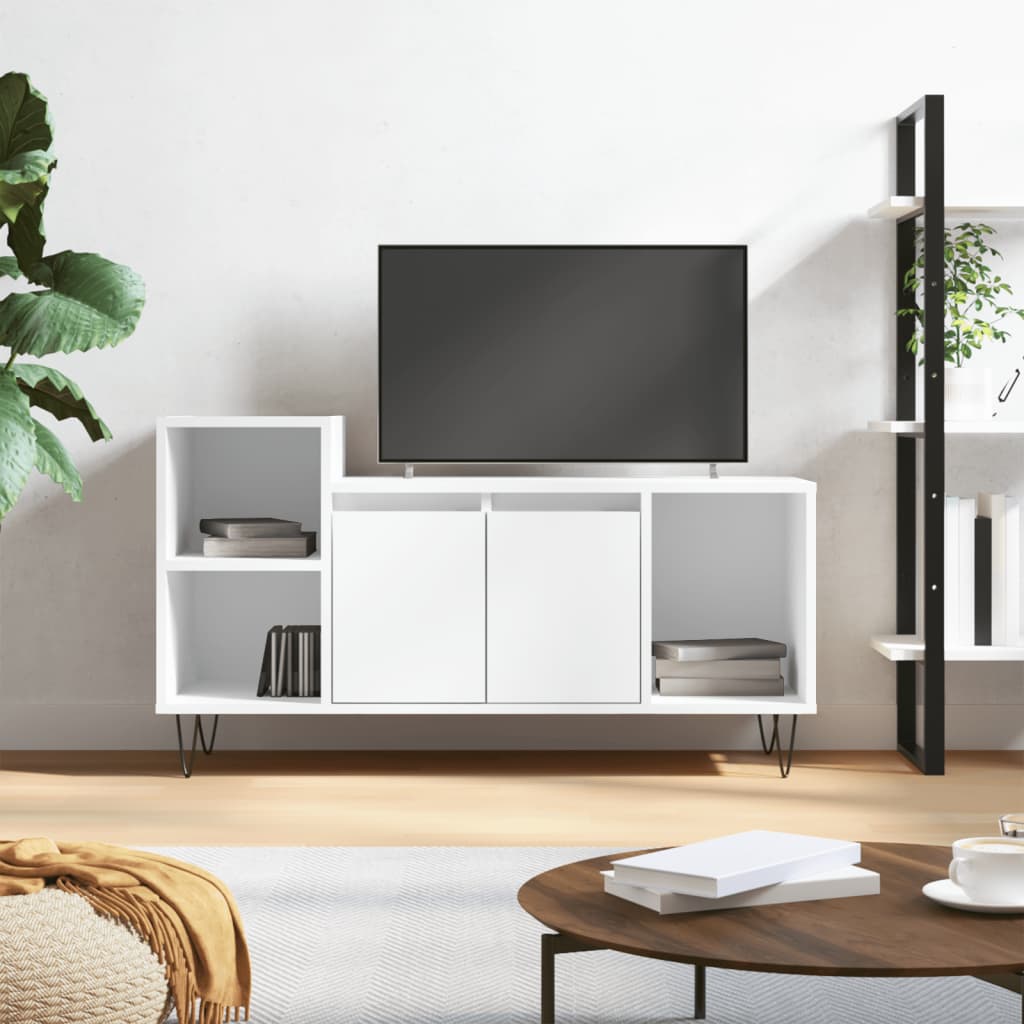 TV-Møbel Hvit TV-benk 100x35x55 cm