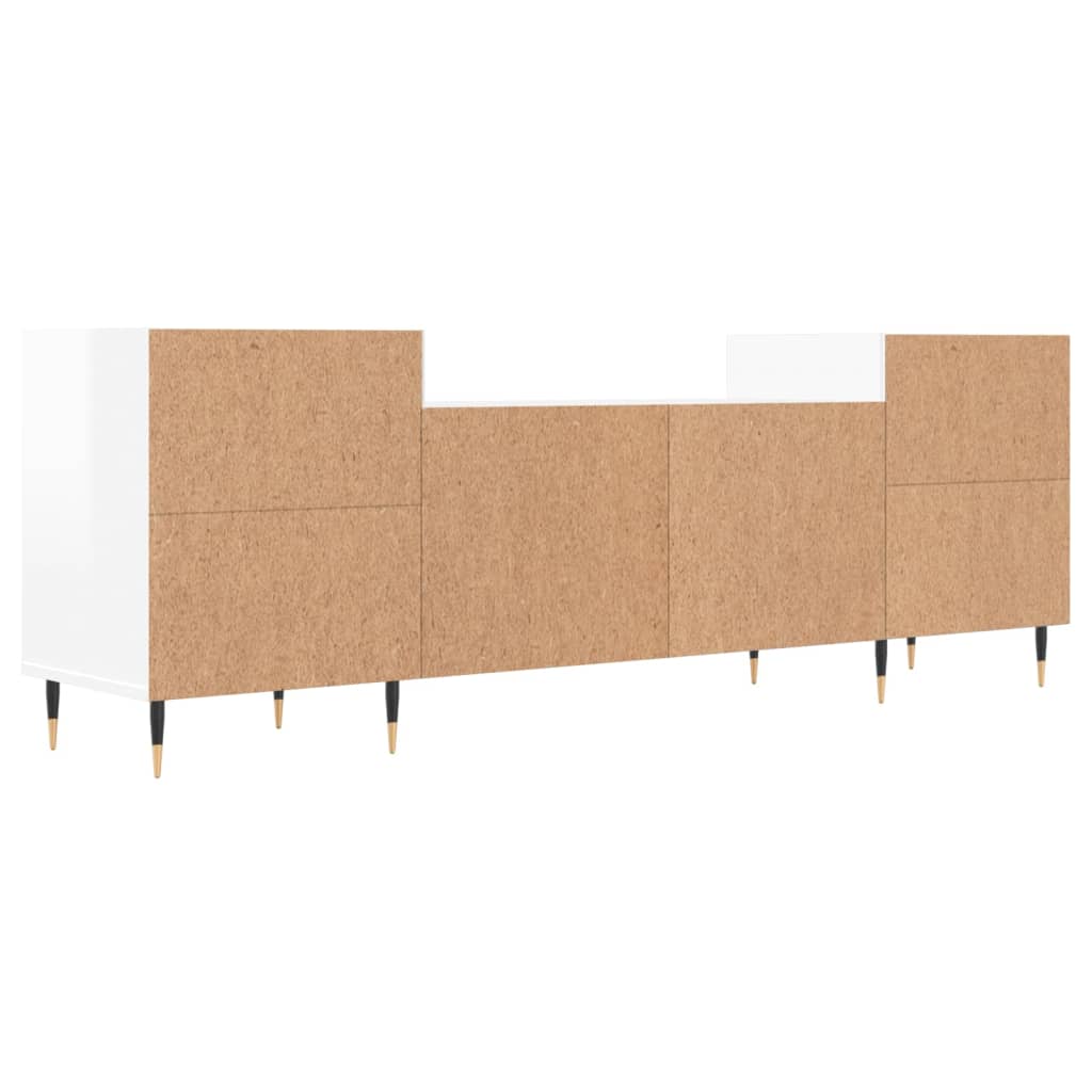 TV-Møbel Høyglans Hvit Tv-benk 160x35x55 cm