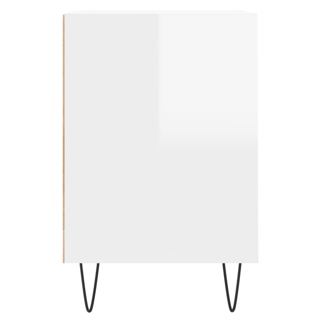 TV-Møbel Høyglans Hvit Tv-benk 160x35x55 cm