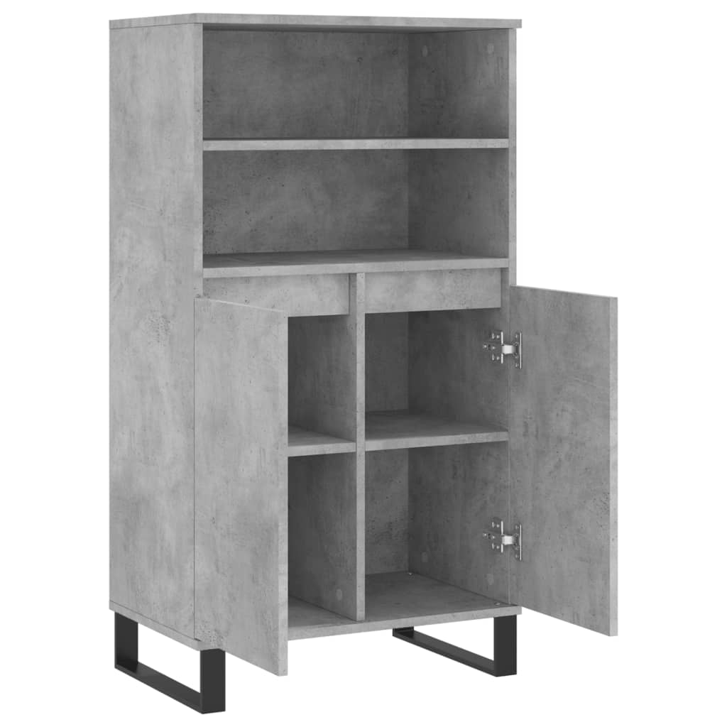 Skap Betonggrå 60x36x110 cm
