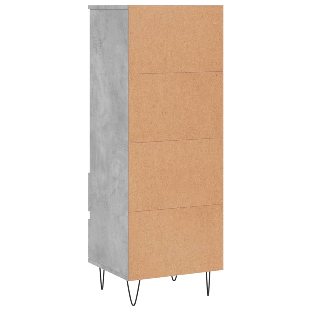 Skap Betonggrå 40x36x110 cm