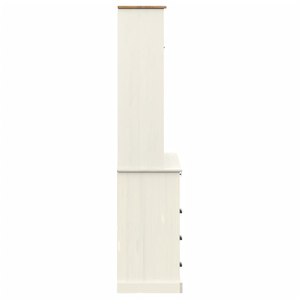 Skap Hvit VIGO Hvit 80x40x176 cm heltre furu