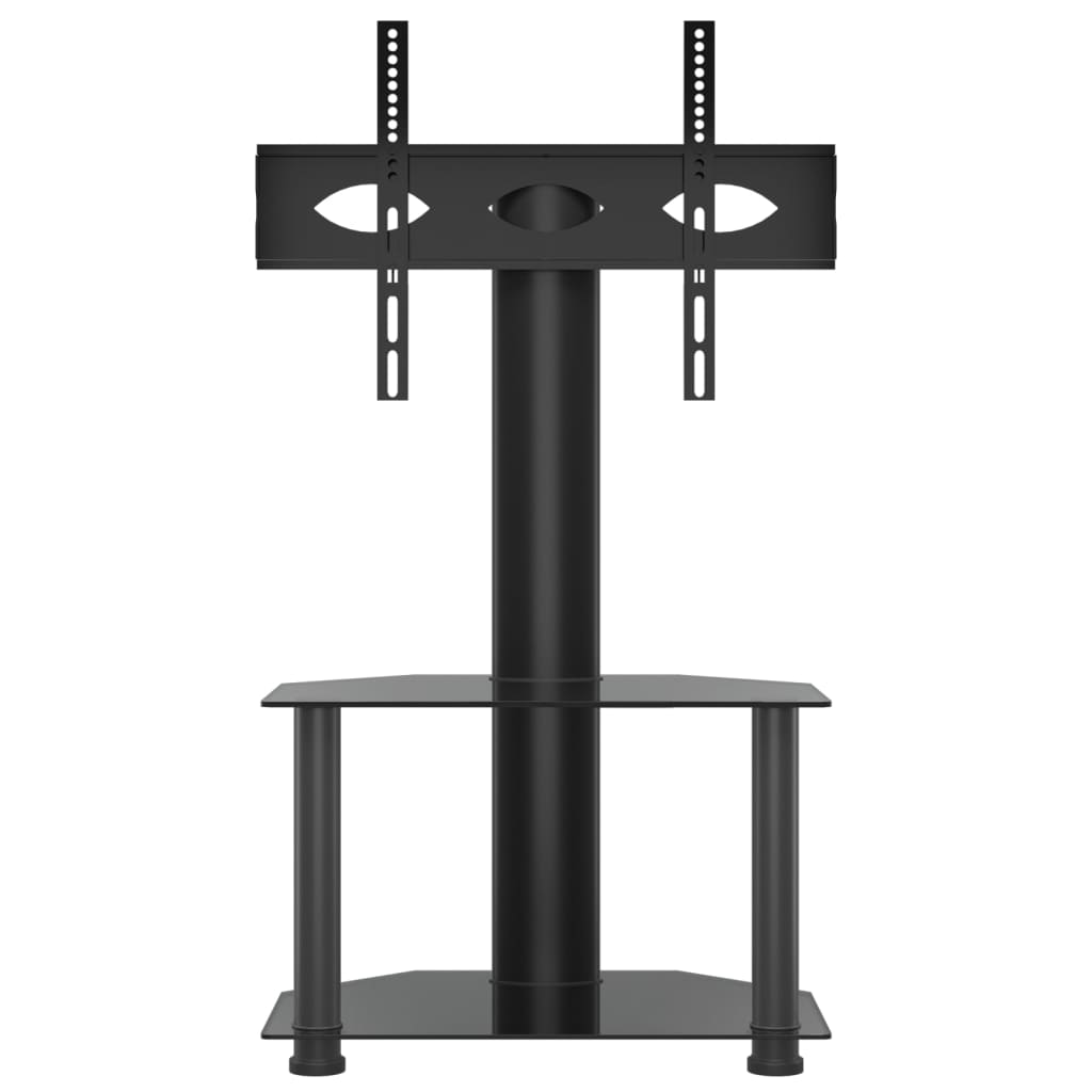 TV-Møbel Svart TV-benk hjørne 2-lags for 32-70 tommer