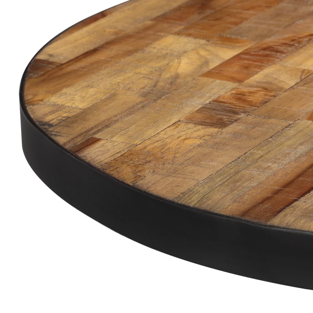 Barbord rundt Ø55x40 cm gjenvunnet heltre teak