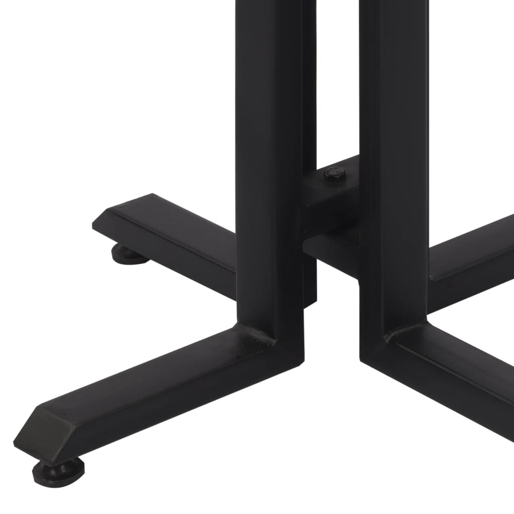 Barbord rundt 55x55x40 cm gjenvunnet heltre teak