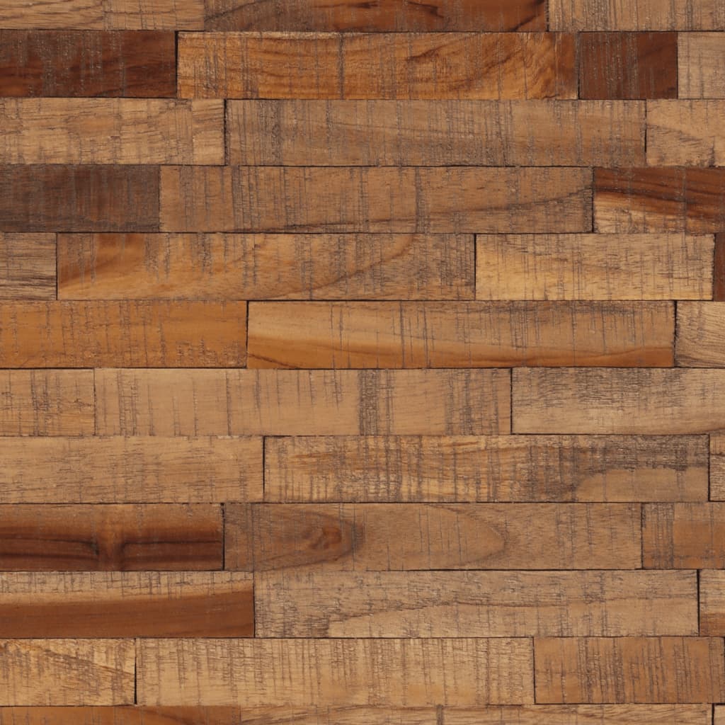 Barbord rundt 55x55x40 cm gjenvunnet heltre teak
