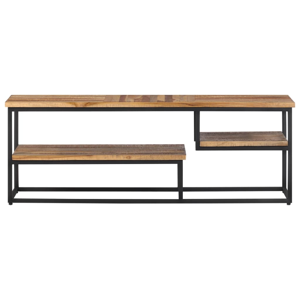 TV-Møbel Tre TV-benk gjenvunnet heltre 110x30x39 cm teak