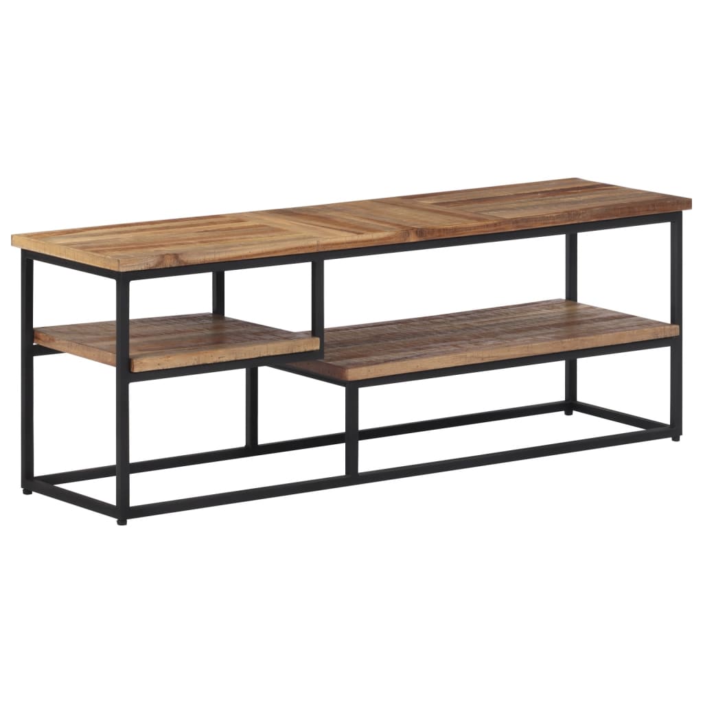 TV-Møbel Tre TV-benk gjenvunnet heltre 110x30x39 cm teak