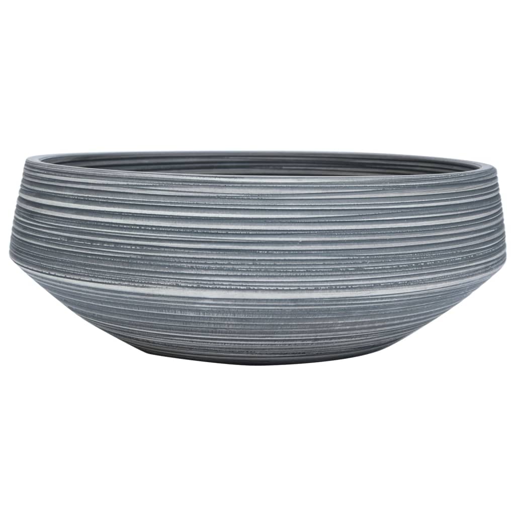 Benkeservant grå rund Φ41x14 cm keramikk
