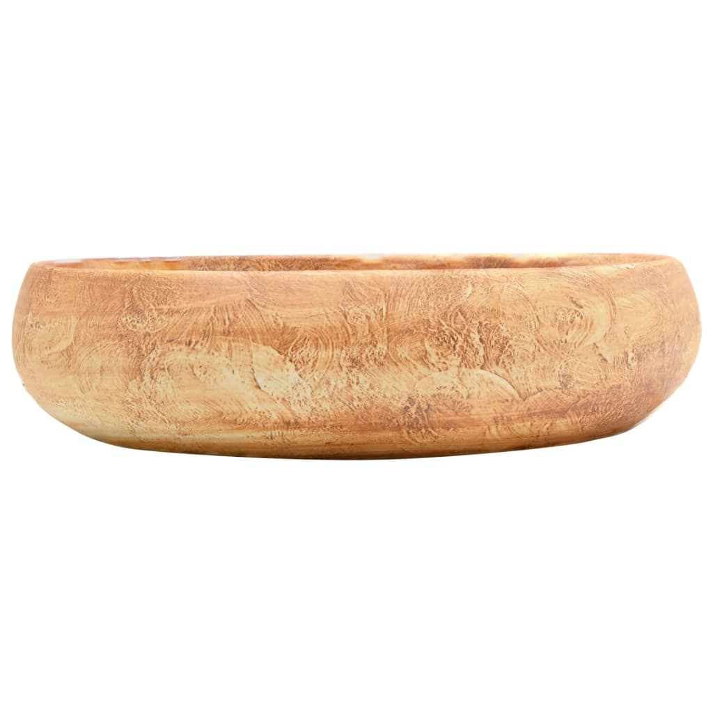 Baderomsvask Brun oval 59x40x15 cm keramikk