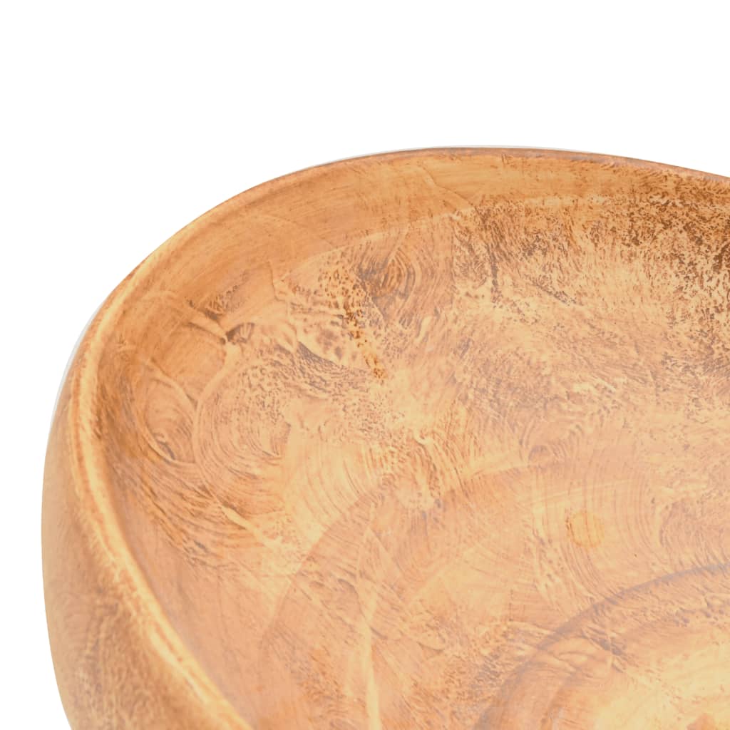 Baderomsvask Brun oval 59x40x15 cm keramikk