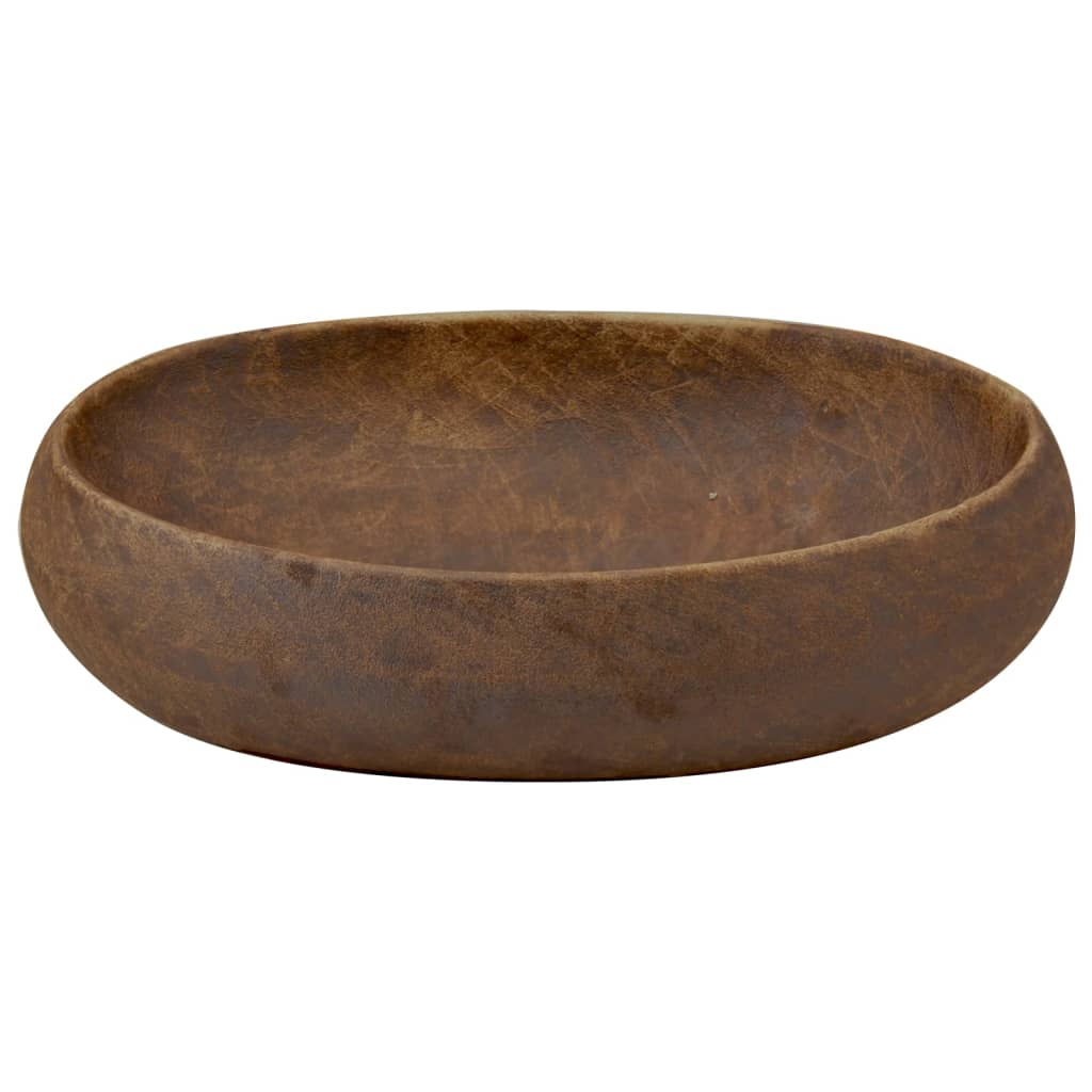 Baderomsvask Brun oval 59x40x15 cm keramikk