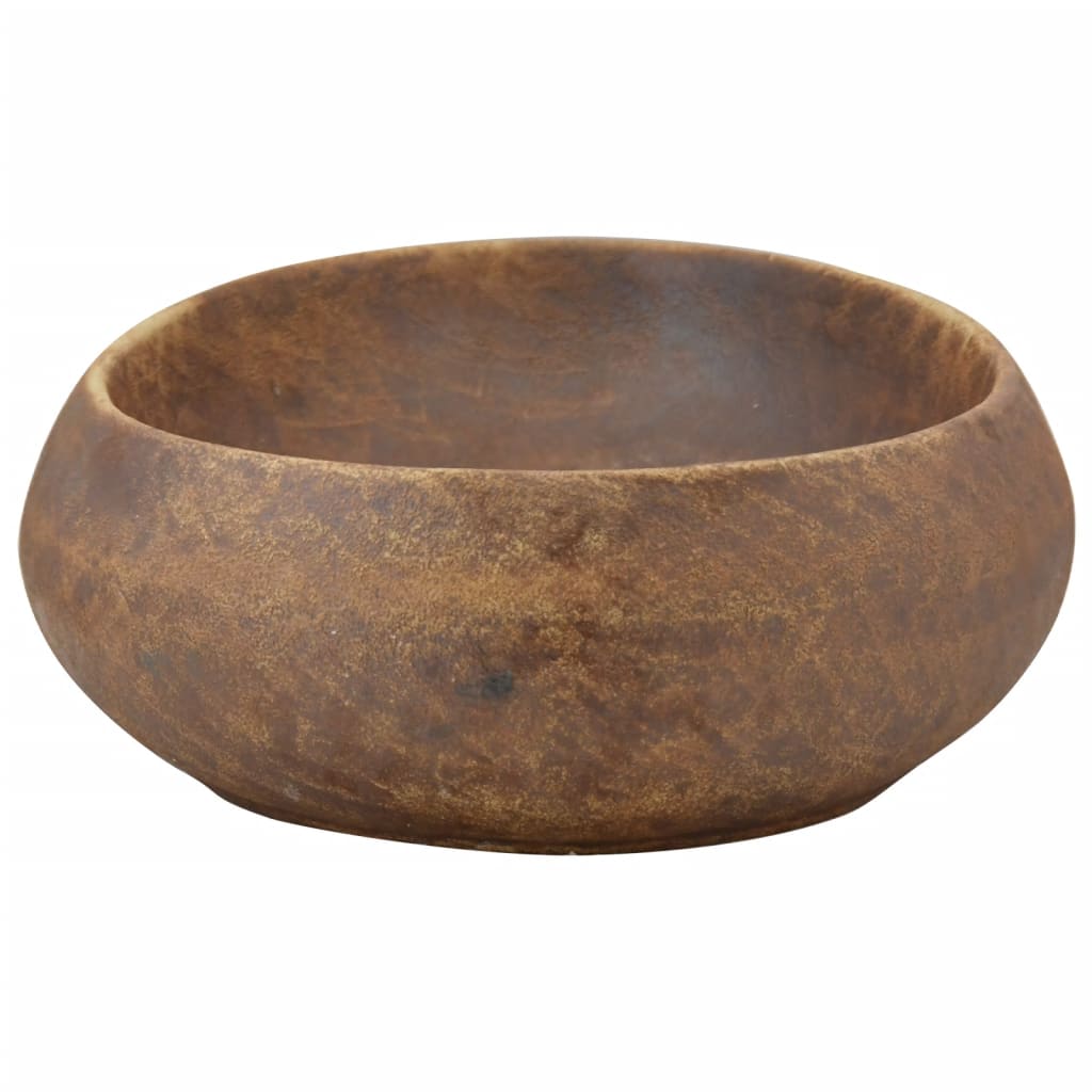 Baderomsvask Brun oval 59x40x15 cm keramikk