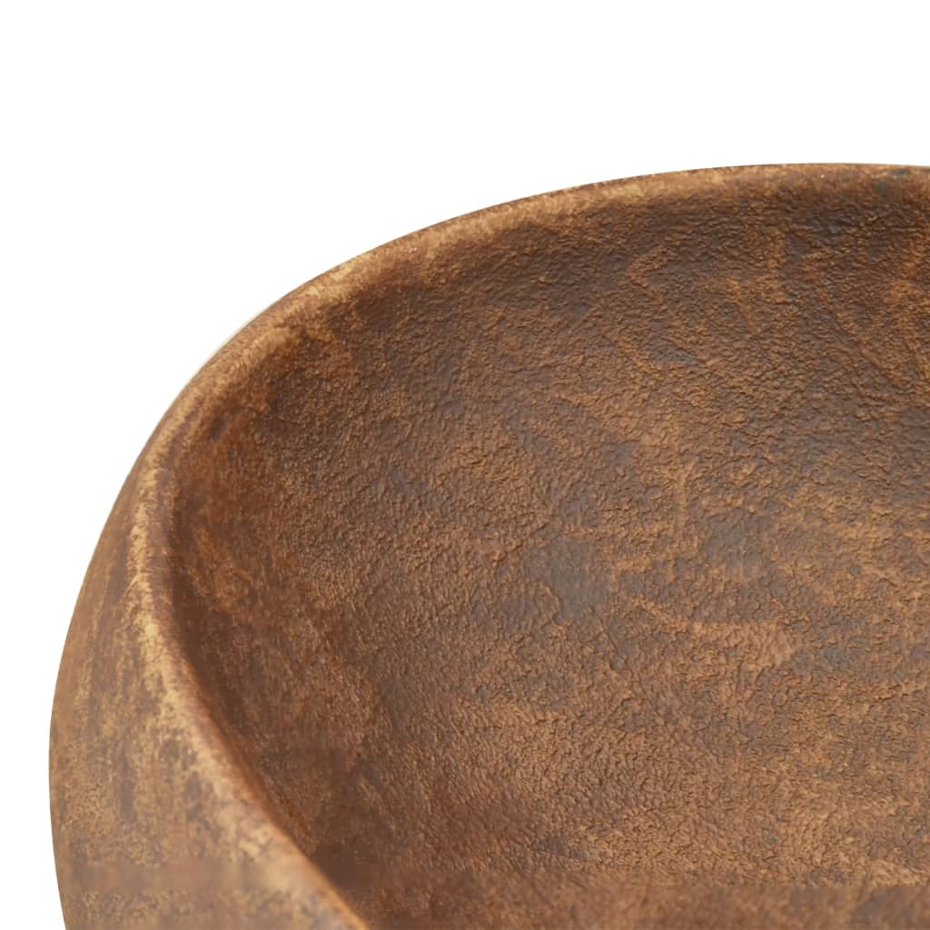 Baderomsvask Brun oval 59x40x15 cm keramikk