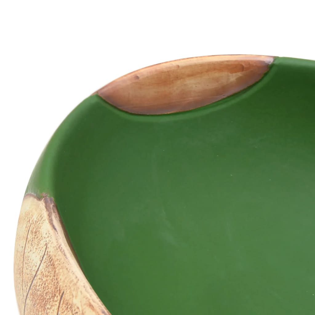 Baderomsvask grønn og Brun oval 59x40x15 cm keramikk