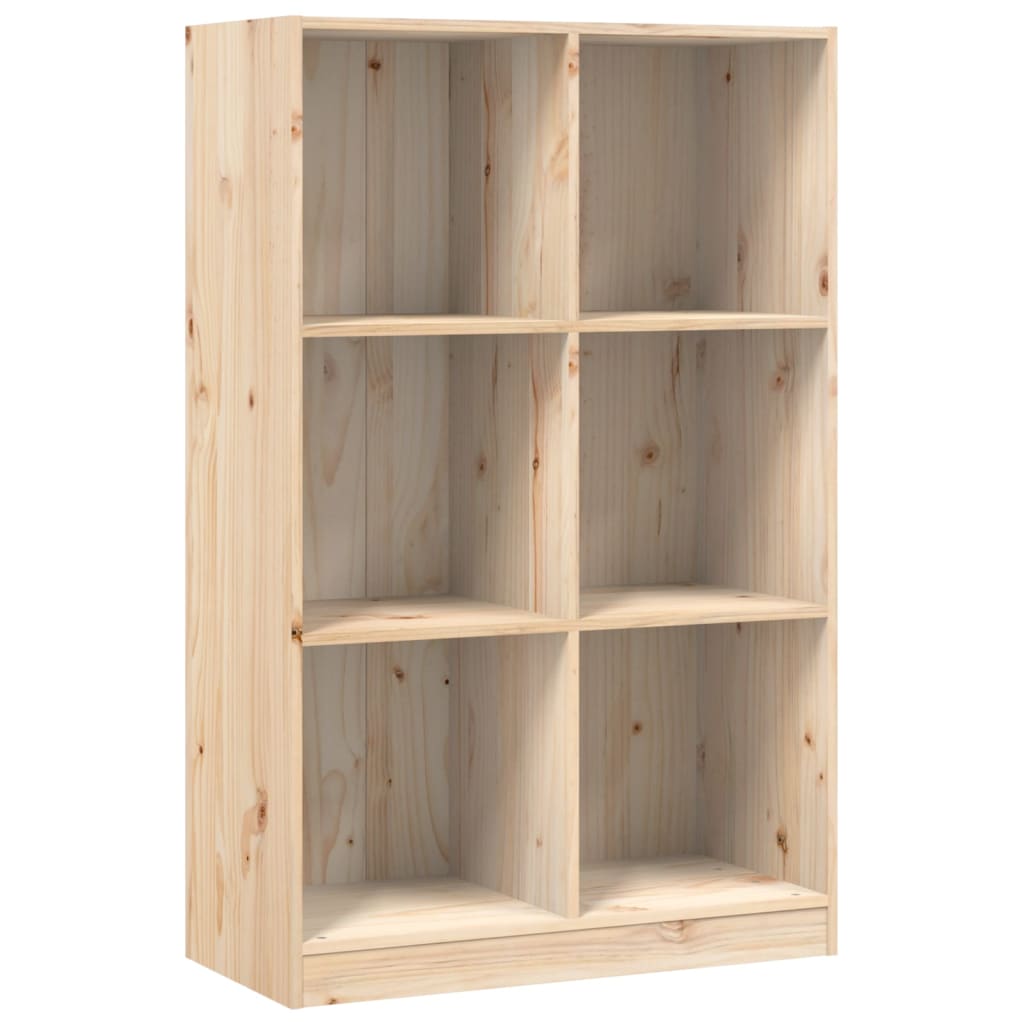 Bokhylle Tre 70x33x110 cm heltre furu