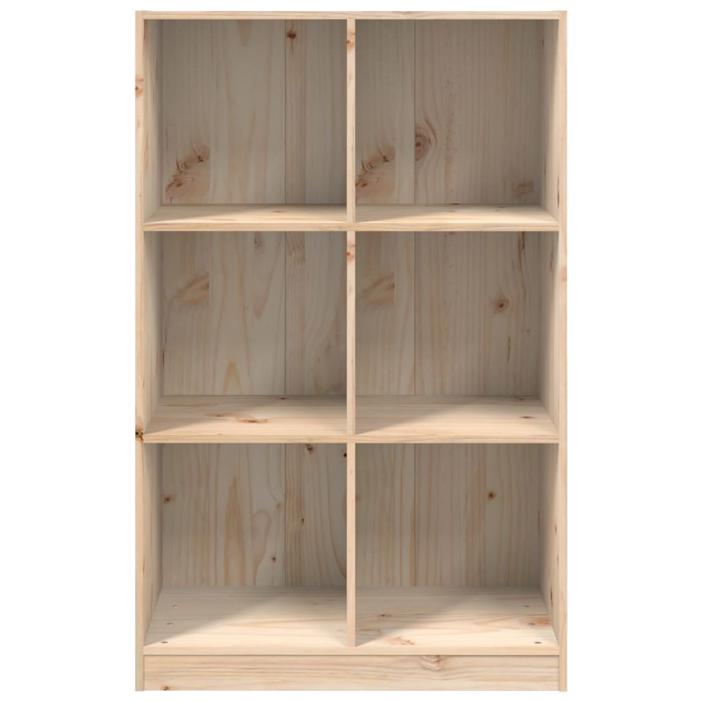 Bokhylle Tre 70x33x110 cm heltre furu