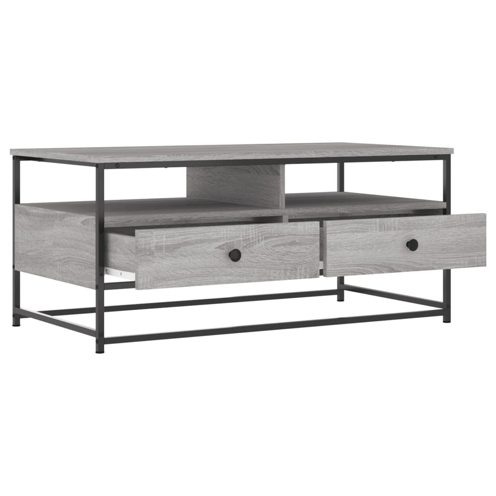 Salongbord Sofabord Sonoma Grå 100x51x45 cm