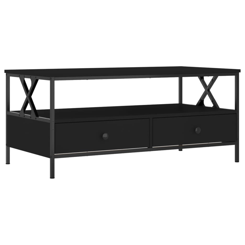 Salongbord Sofabord Svart 100x51x45 cm
