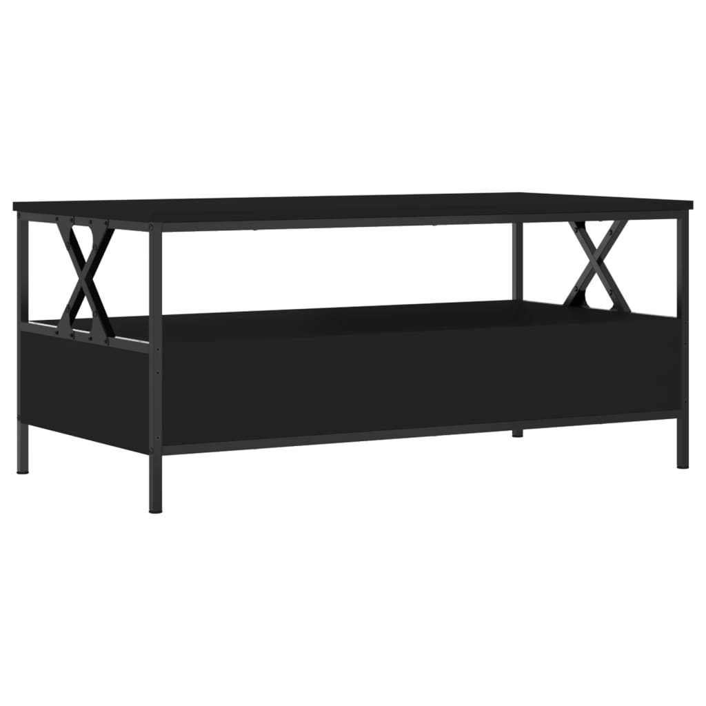 Salongbord Sofabord Svart 100x51x45 cm