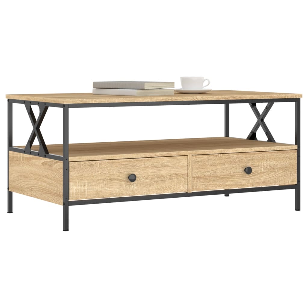 Salongbord Sofabord Sonoma Eik 100x51x45 cm