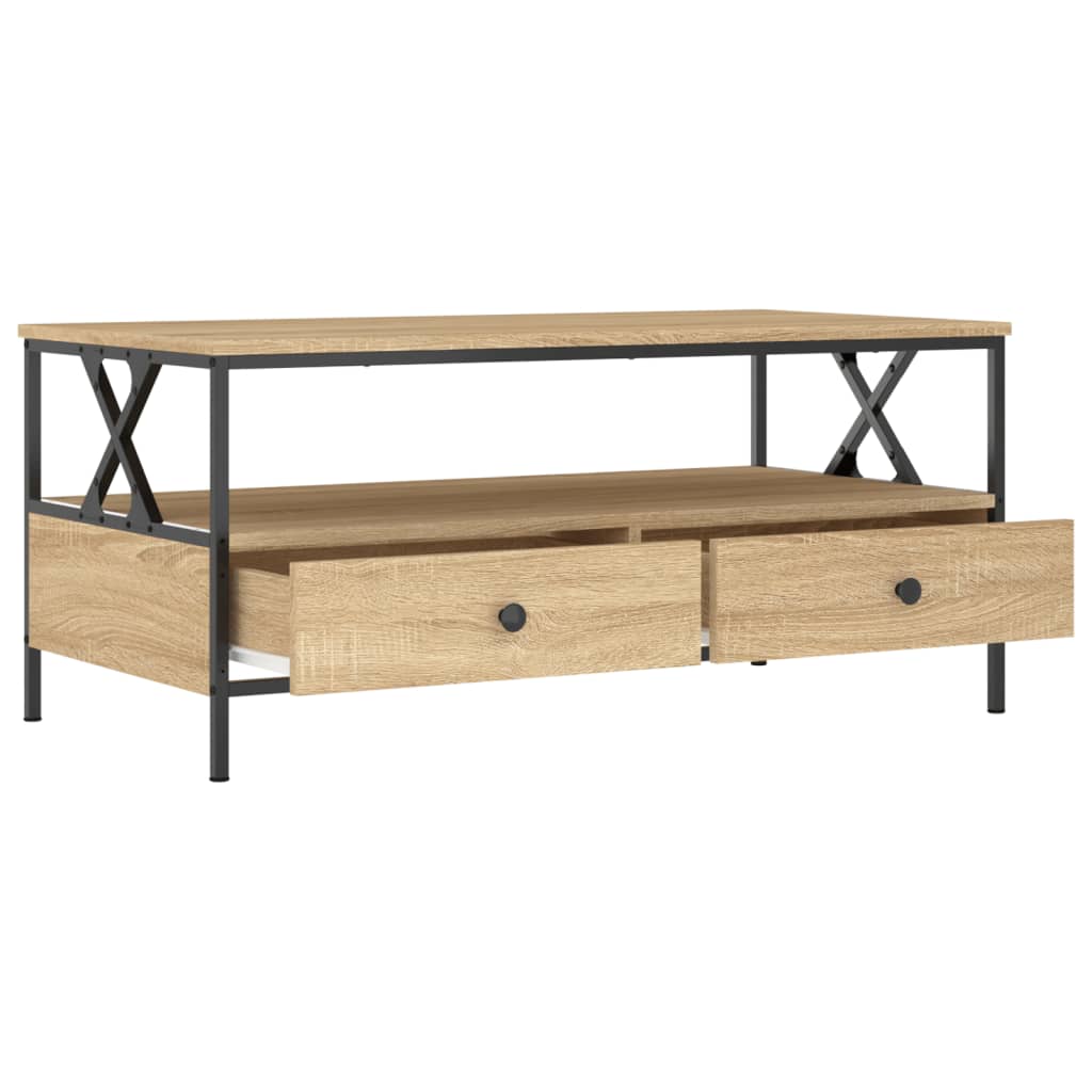 Salongbord Sofabord Sonoma Eik 100x51x45 cm