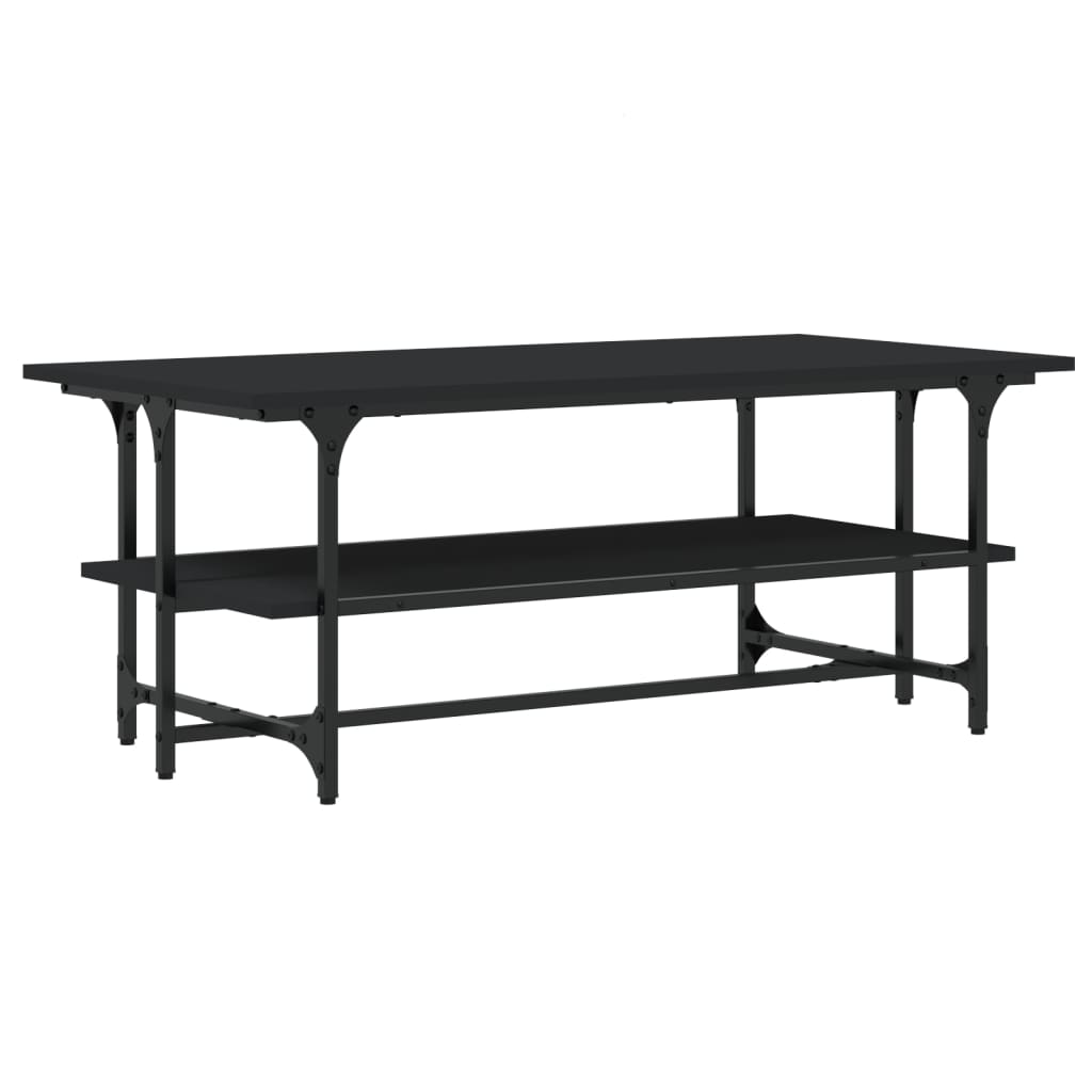 Salongbord Sofabord Svart 100x50x40 cm