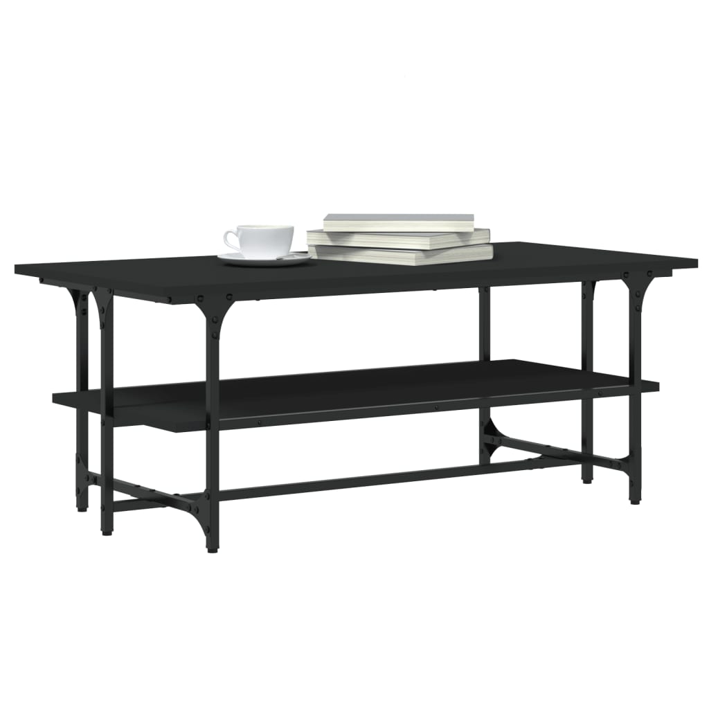 Salongbord Sofabord Svart 100x50x40 cm