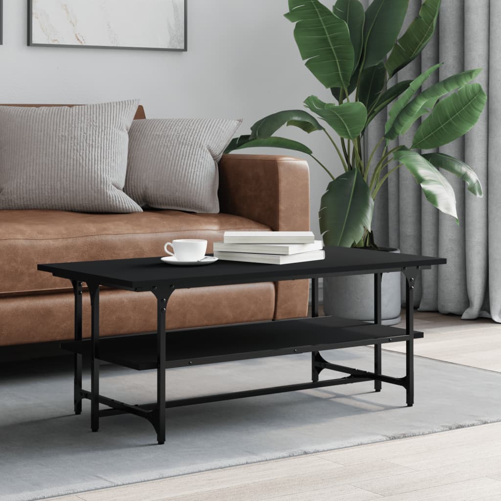Salongbord Sofabord Svart 100x50x40 cm