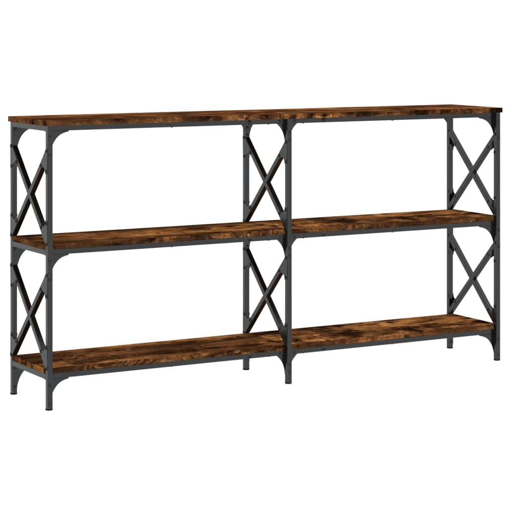 Avlastningsbord konsollbord Røkt Eik 156x28x80,5 cm