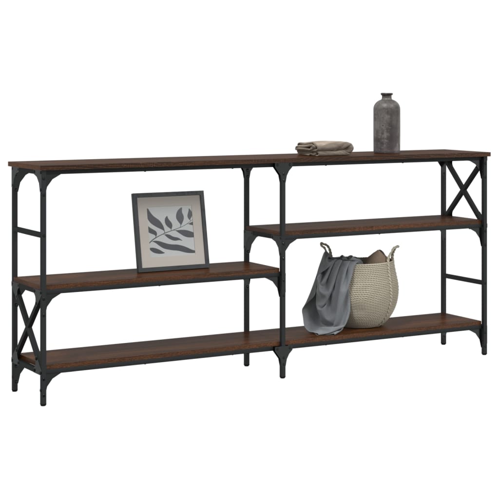 Avlastningsbord konsollbord Brun Eik 180x29x76,5 cm