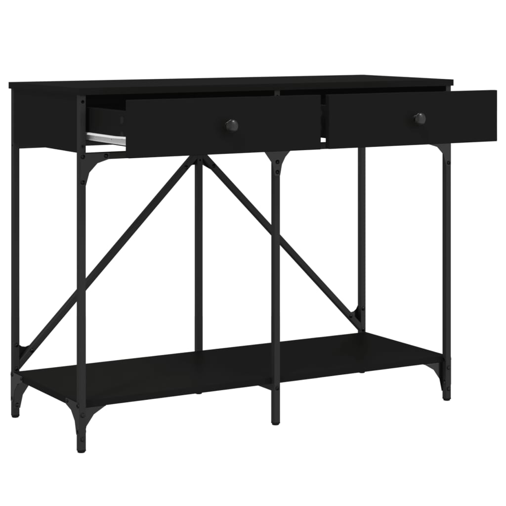 Avlastningsbord Konsollbord Svart 100x39x78,5 cm