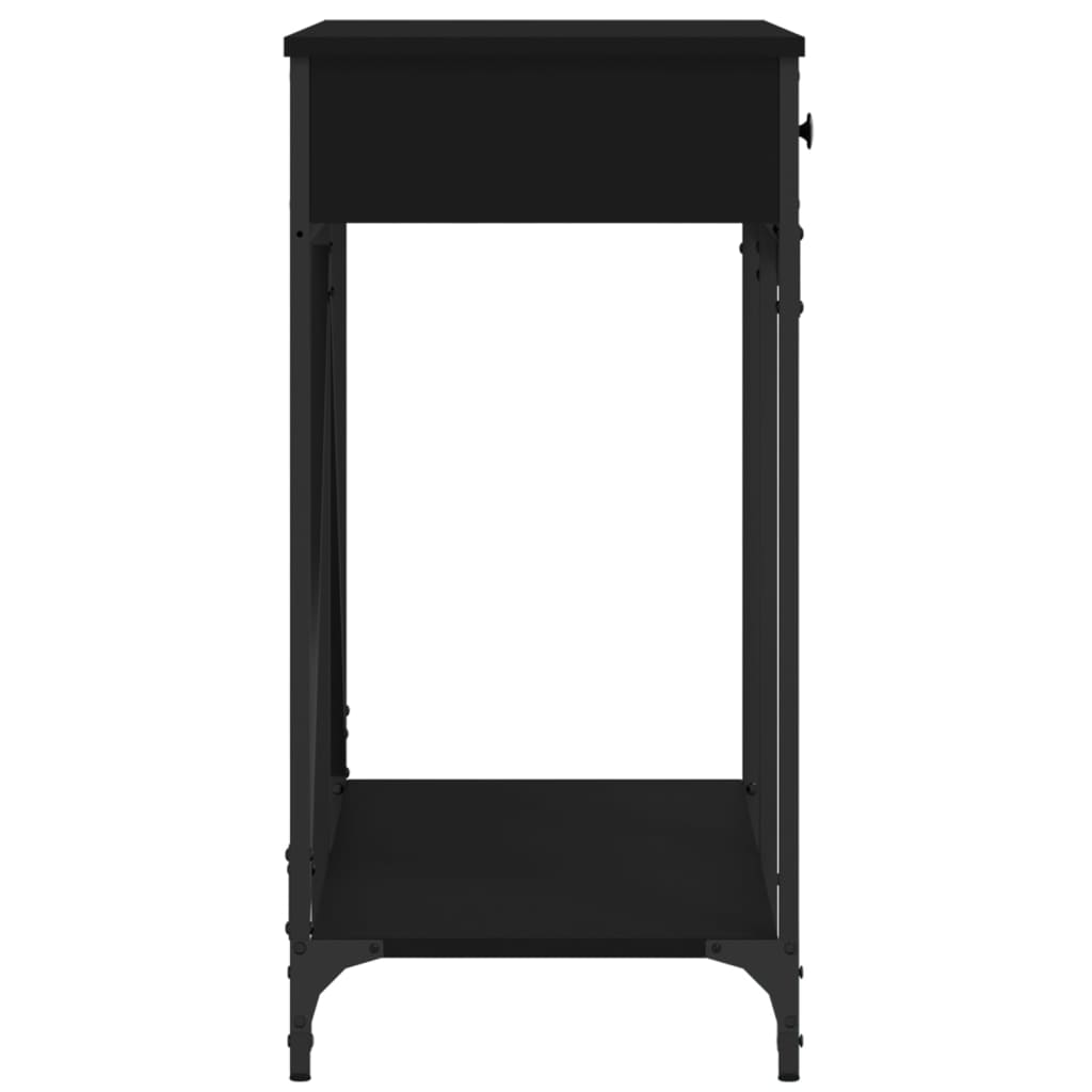 Avlastningsbord Konsollbord Svart 100x39x78,5 cm