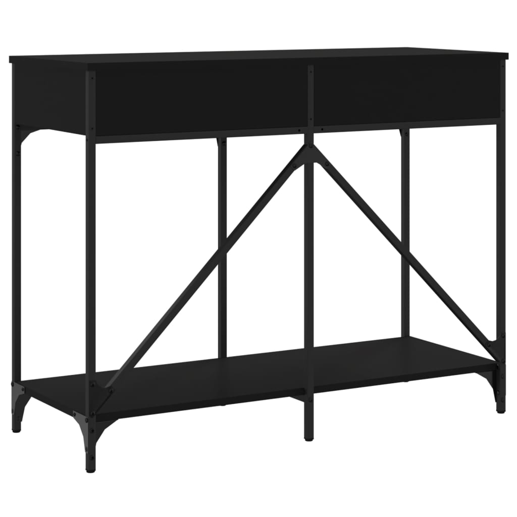 Avlastningsbord Konsollbord Svart 100x39x78,5 cm