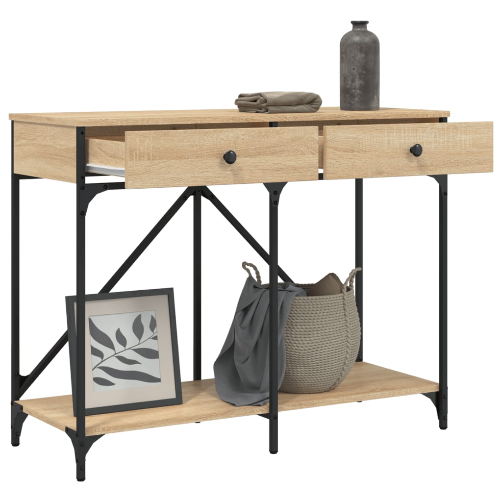 Avlastningsbord Konsollbord Sonoma Eik 100x39x78,5 cm