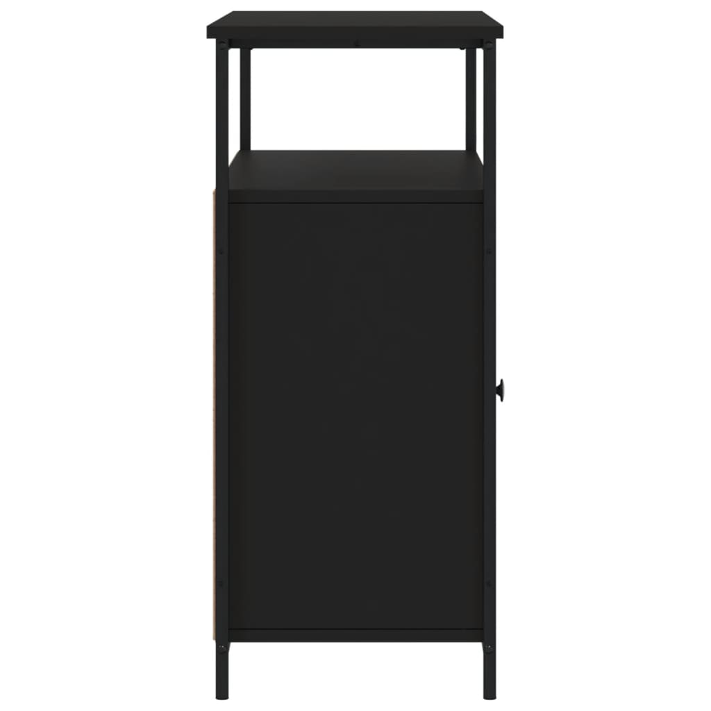 Skjenk Svart 100x35x80 cm