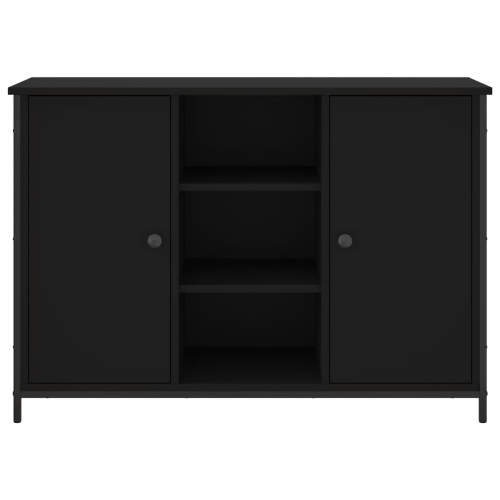 Kommode Svart 100x35x70 cm