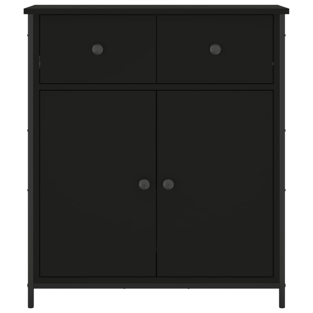 Skjenk Svart 70x30x80 cm