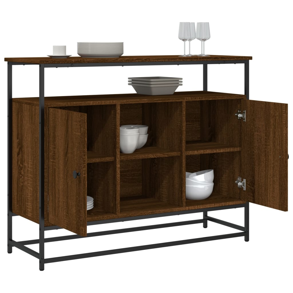 Kommode Brun Eik 100x35x80 cm