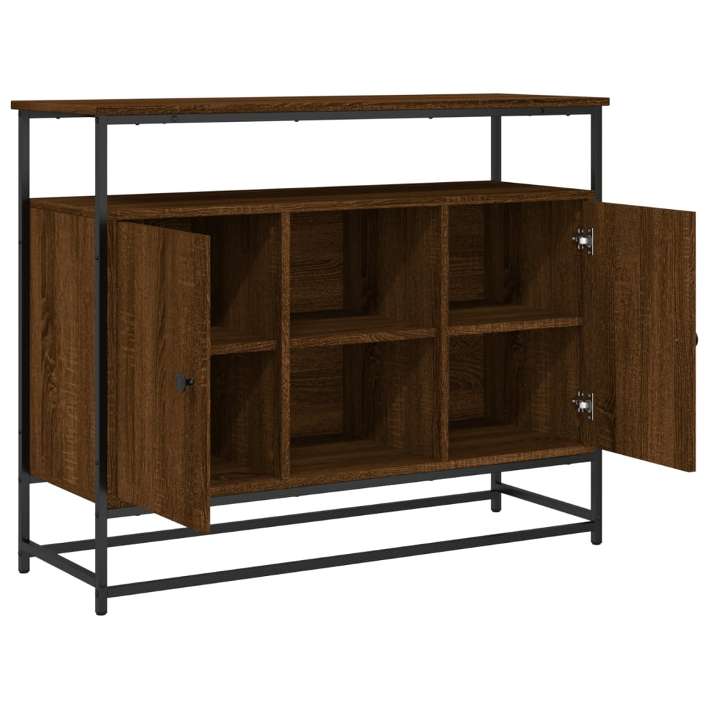 Kommode Brun Eik 100x35x80 cm