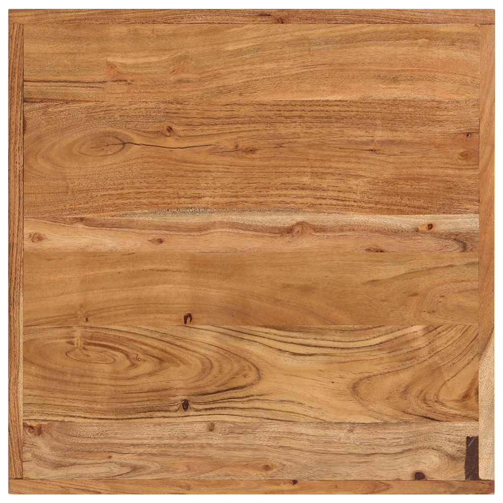 Barbord 55x55x107 cm heltre akasie og jern