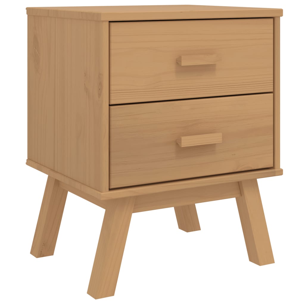 Nattbord Sengbord Brun OLDEN heltre furu