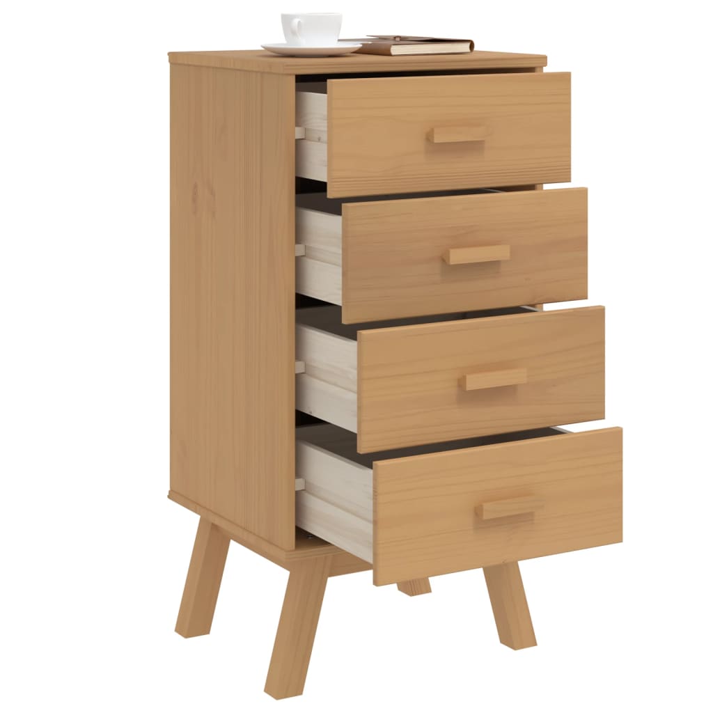 Nattbord Sengbord Brun OLDEN heltre furu