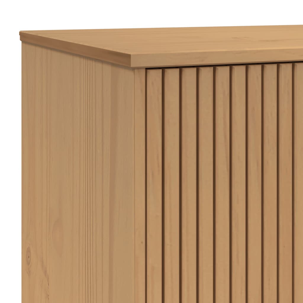 Skjenk Grå og Brun OLDEN 114x43x73,5 cm heltre furu