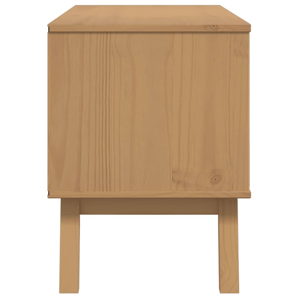 TV-Møbel Brun TV-benk OLDEN 114x43x57 cm heltre furu
