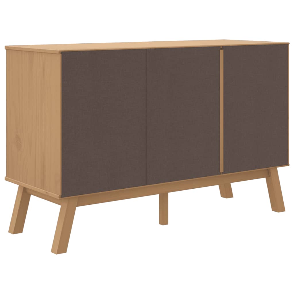 Skjenk Grå og Brun OLDEN 114x43x73,5 cm heltre furu