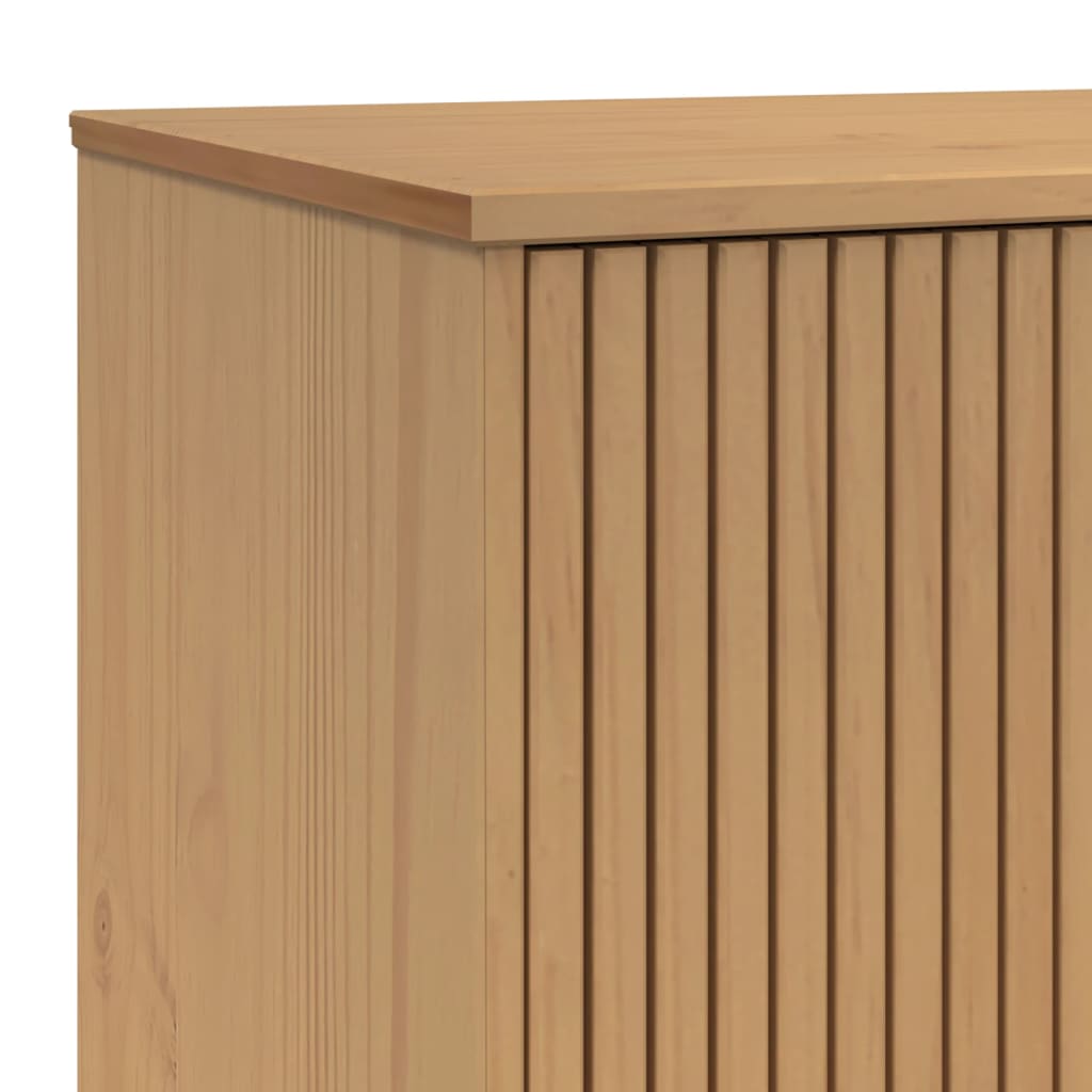 Skjenk Grå og Brun OLDEN 114x43x73,5 cm heltre furu